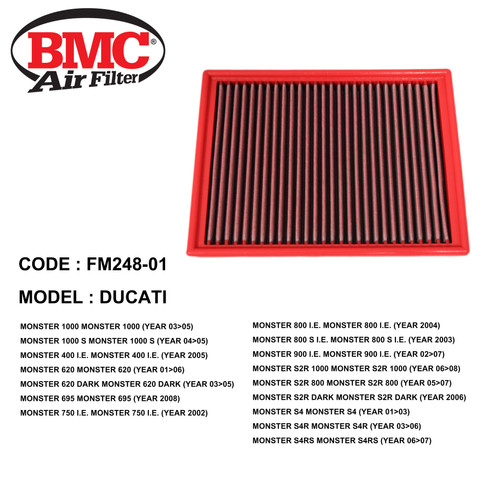 Filtro Aria BMC Ricambio Per DUCATI MONSTER S4RS 06-07 - FM248-01 - Foto 7