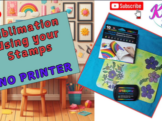 Sublimating with your Stamps, NO PRINTER NEEDED!