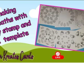 Wreath making using a template