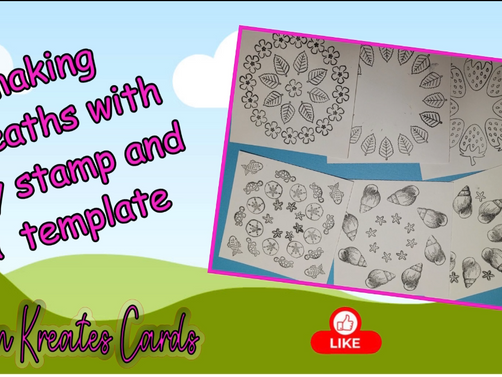 Wreath making using a template