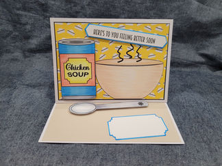 Chicken Soup Easel card -SVG