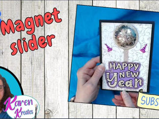 Magnetic slider New Year Card