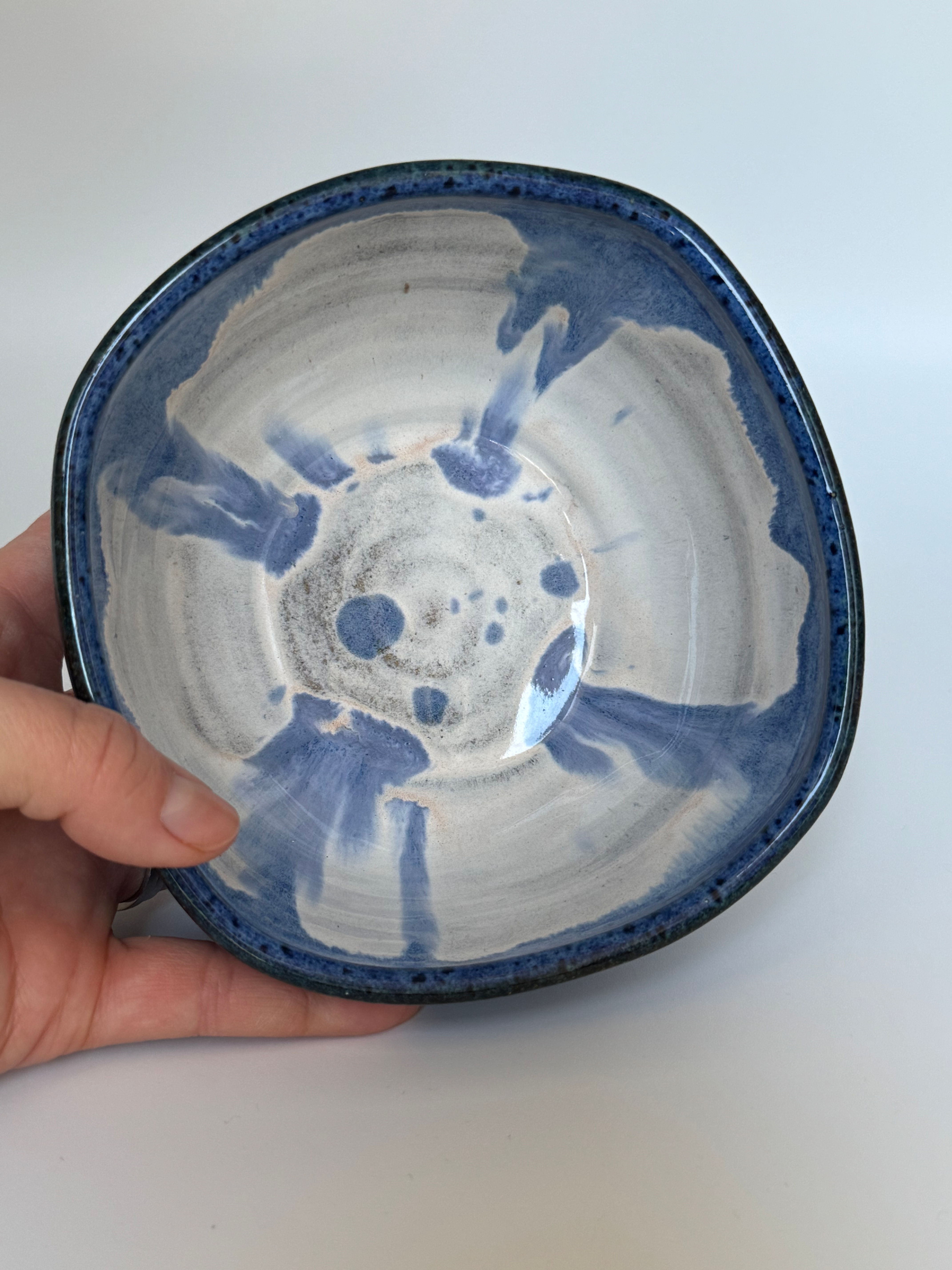 Blue Squared Bowl