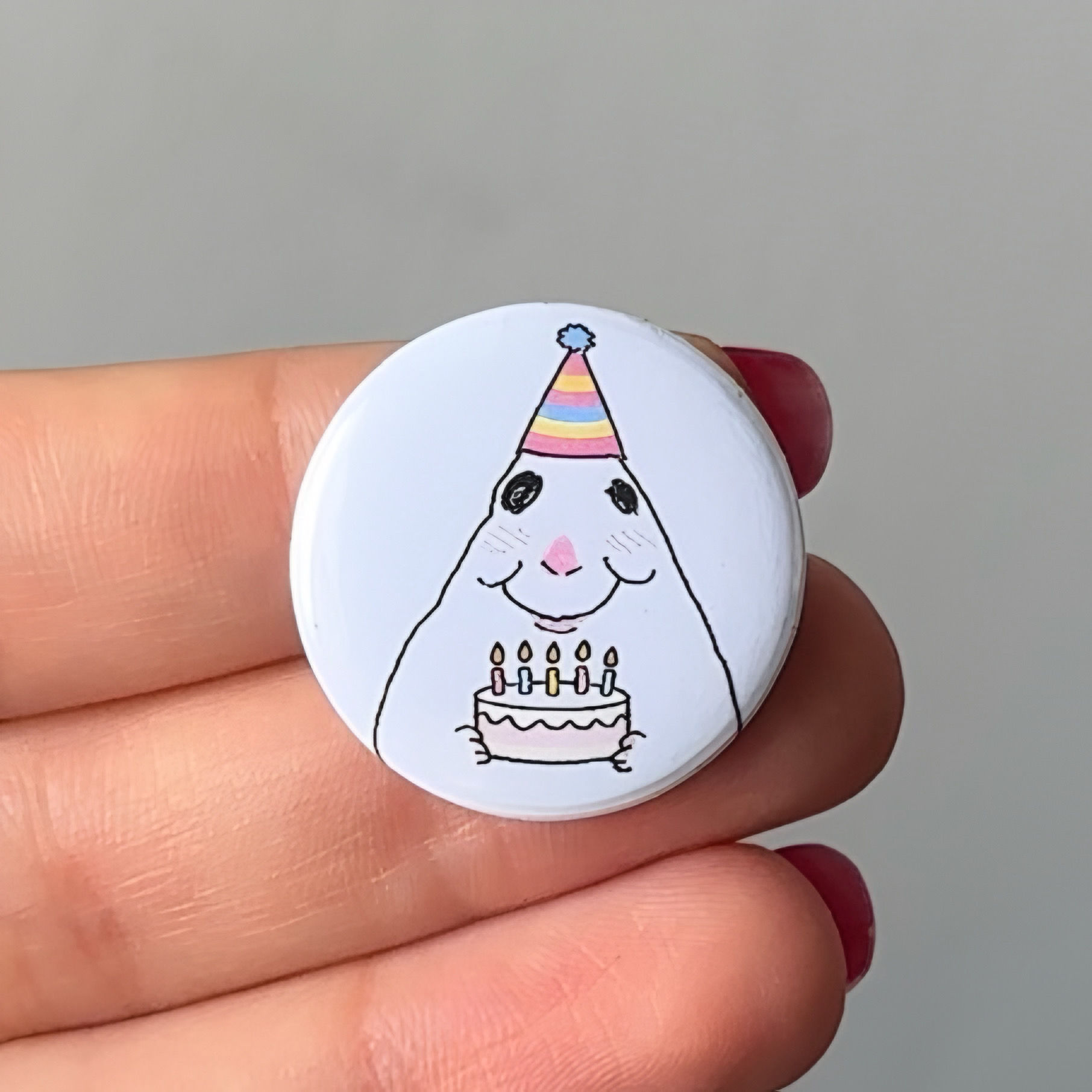 Pin Hámster Cumpleañero 3.5 CM