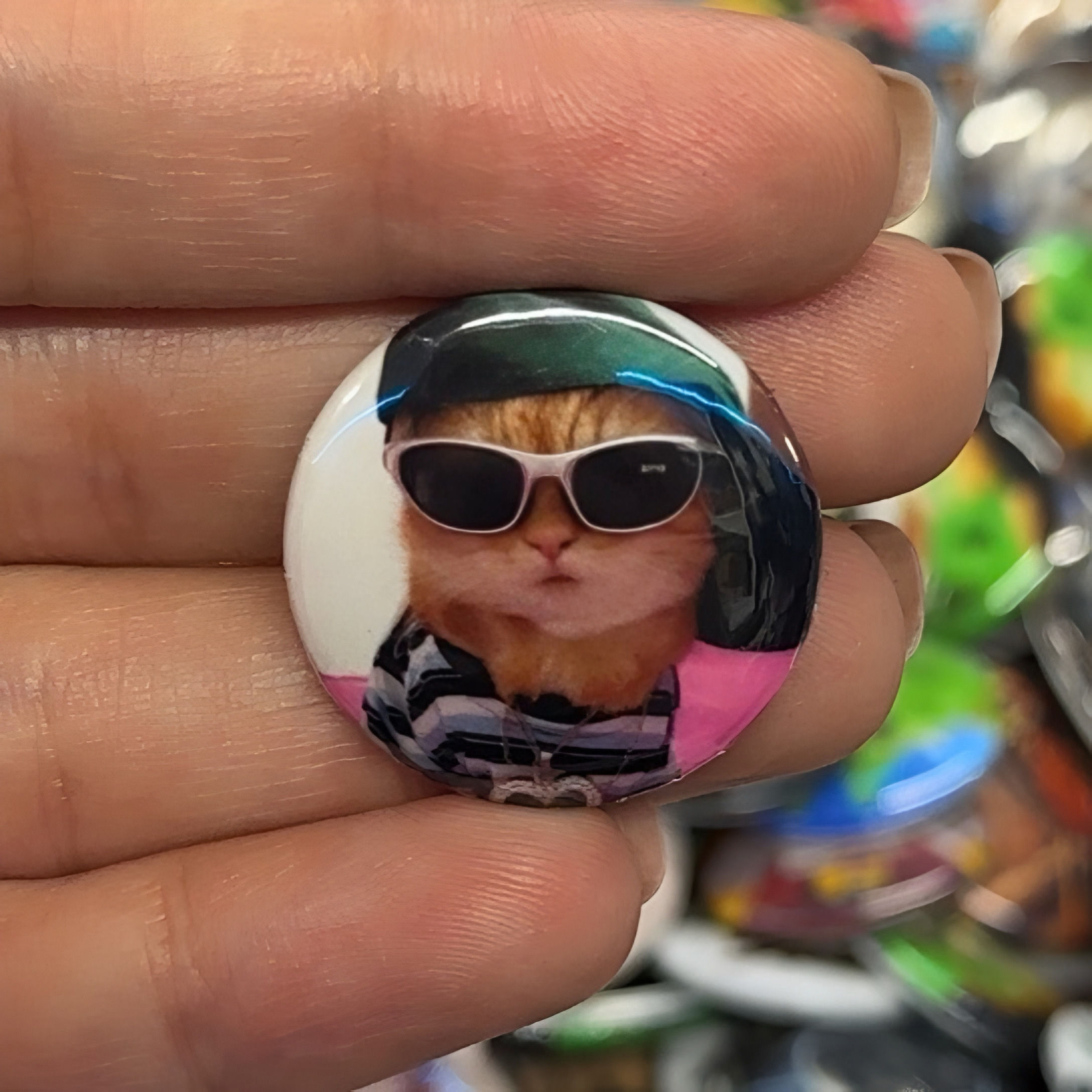 Pin Gatito Con Flow 3.5 CM