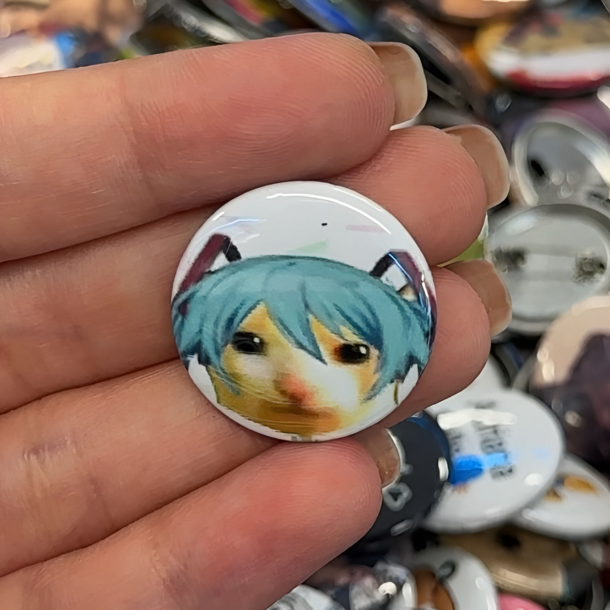 Pin Gatito Miku 3.5 CM
