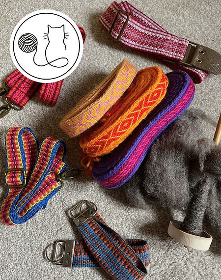 Handwoven straps and keyrings