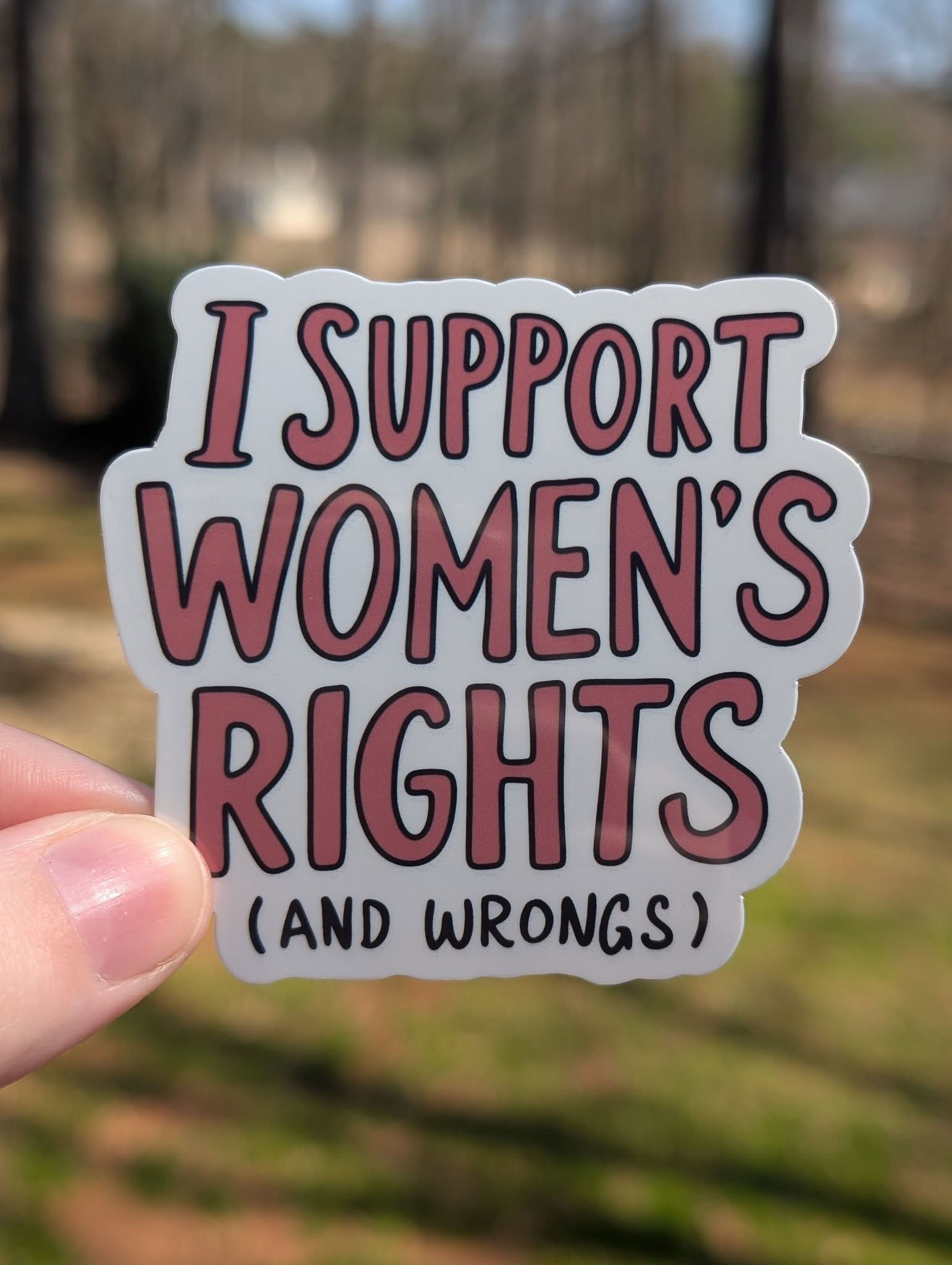 I Support Women's Rights Sticker