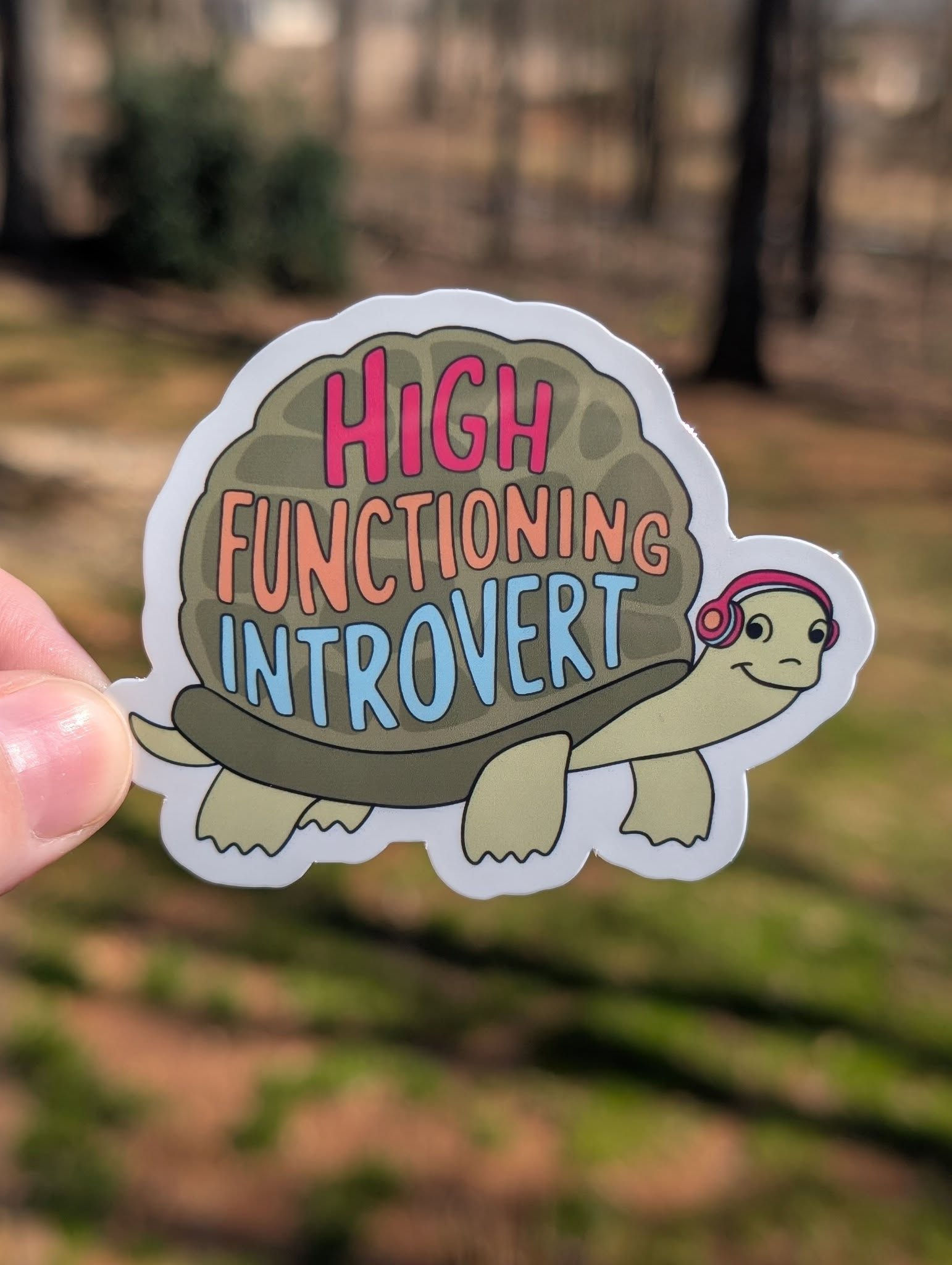 High Functioning Introvert Sticker