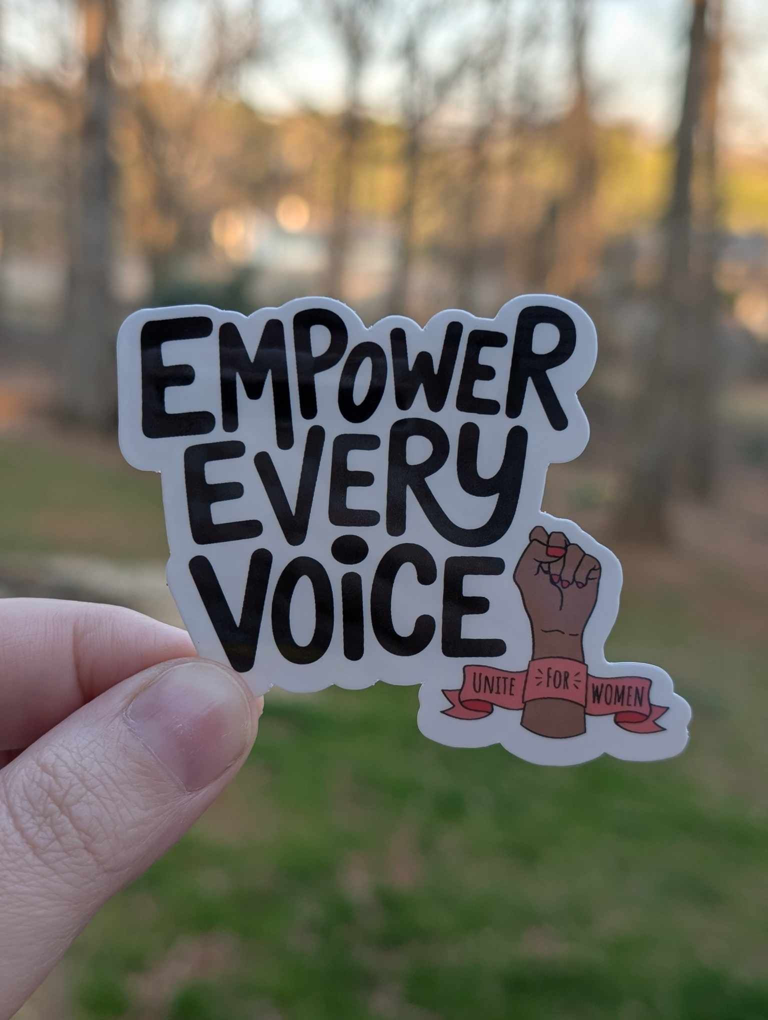 Empower Every Voice Sticker Option 1