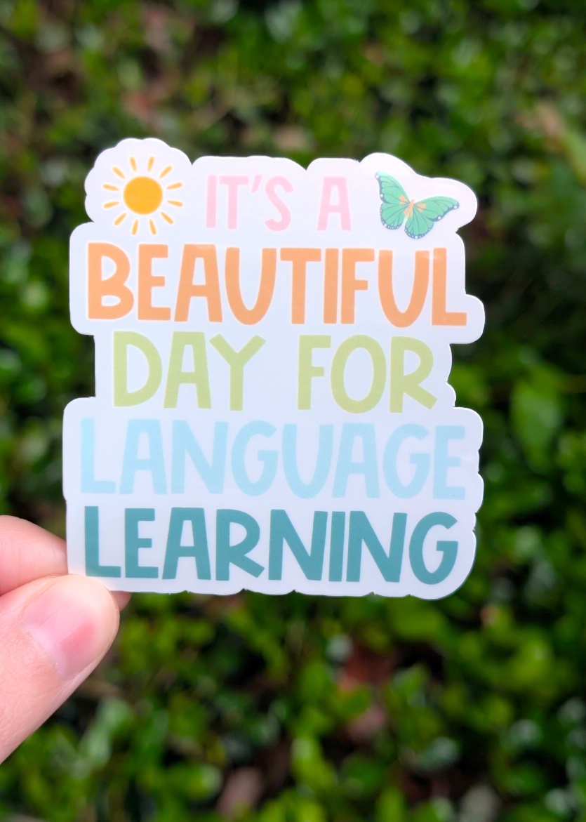 Language Learning Sticker