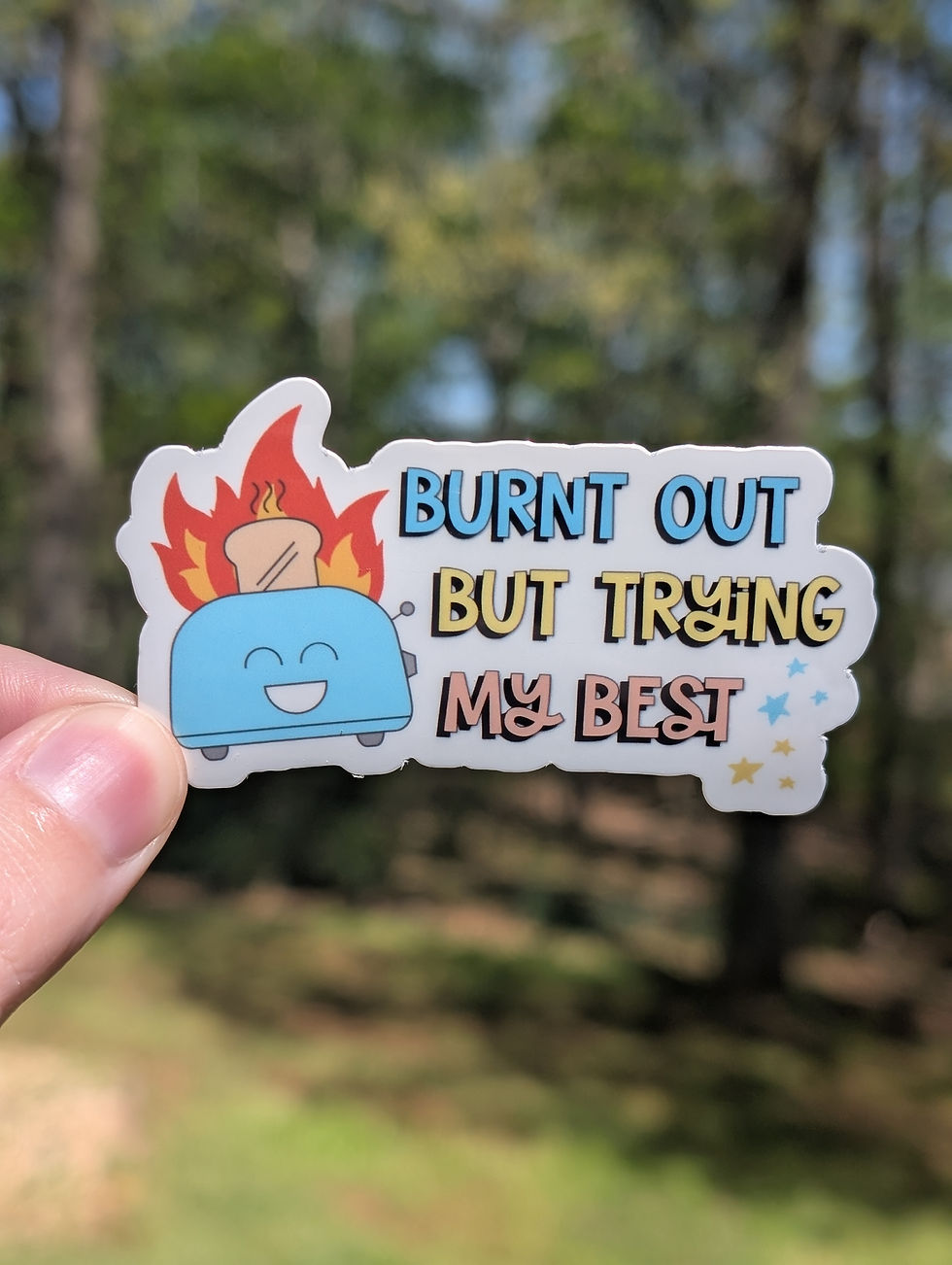 Burnt Out Sticker