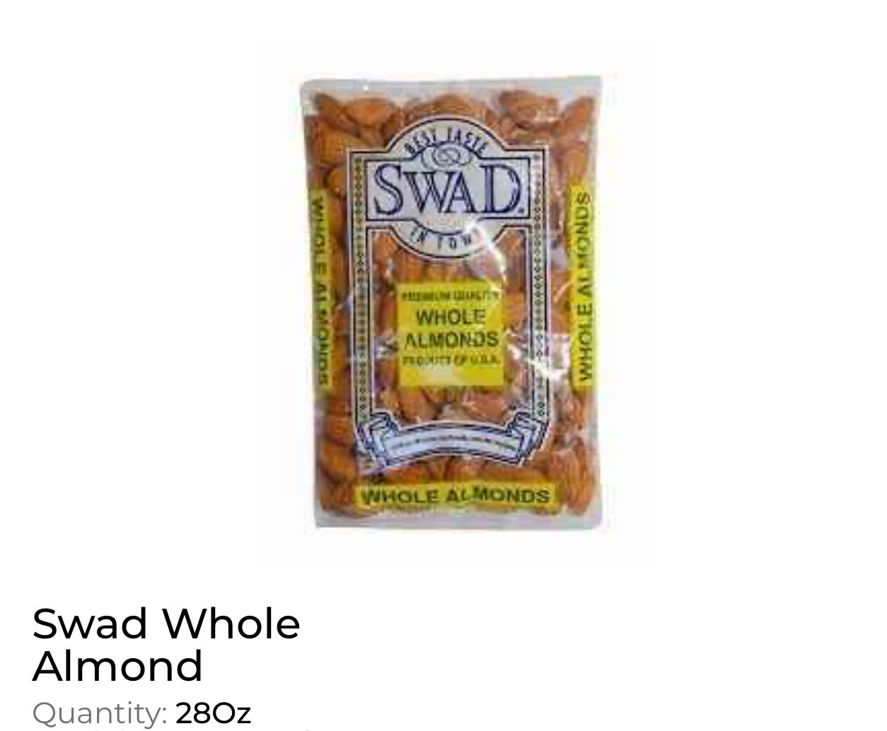 Swad Almonds 800gm