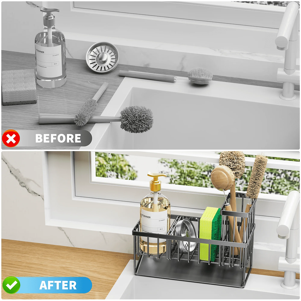 Thumbnail: Cisily Kitchen Item Sink Caddy Kitchen Organizer, Sponge Holder for Kitchen Sink