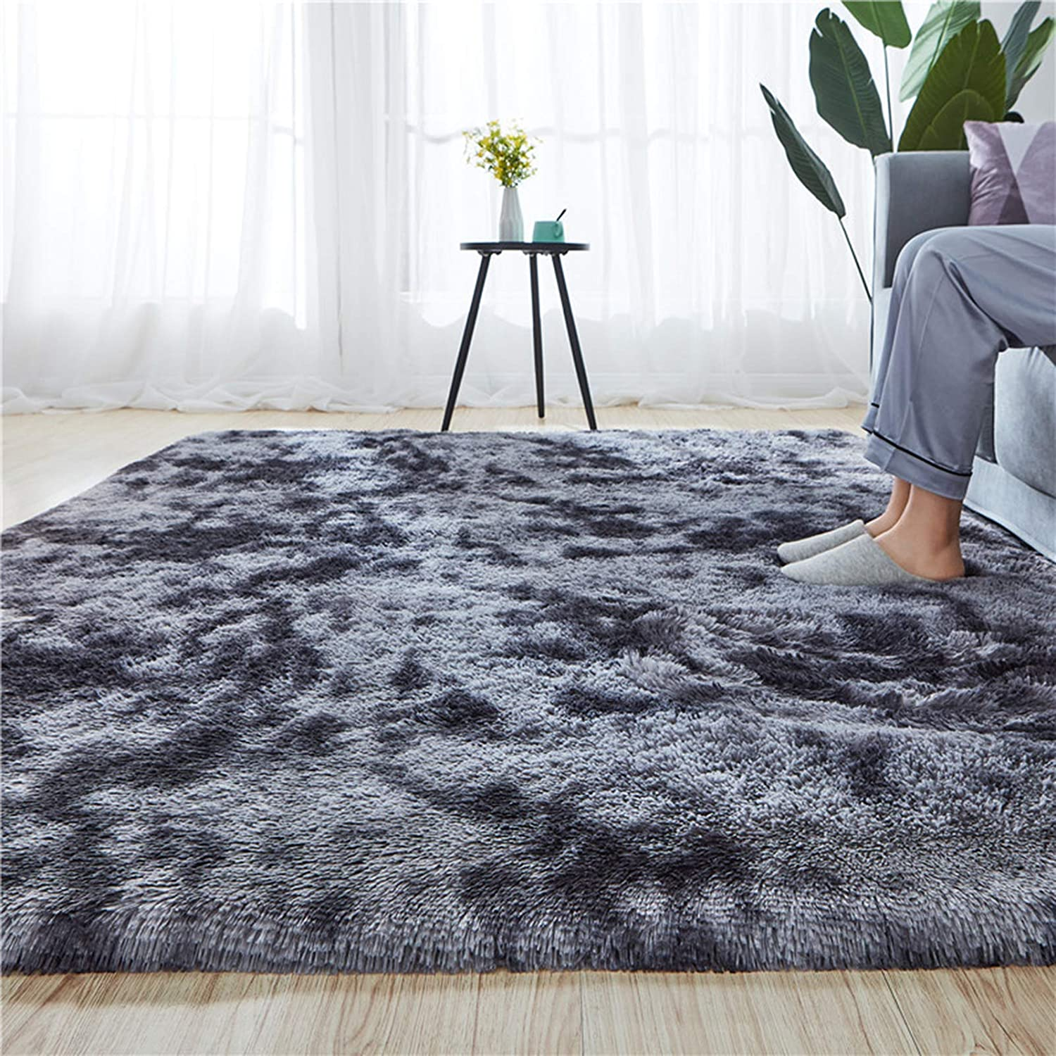 Soft Fluffy Bedroom Rugs Indoor Shaggy Plush 5X8 Area Rug College Dorm Living Ro