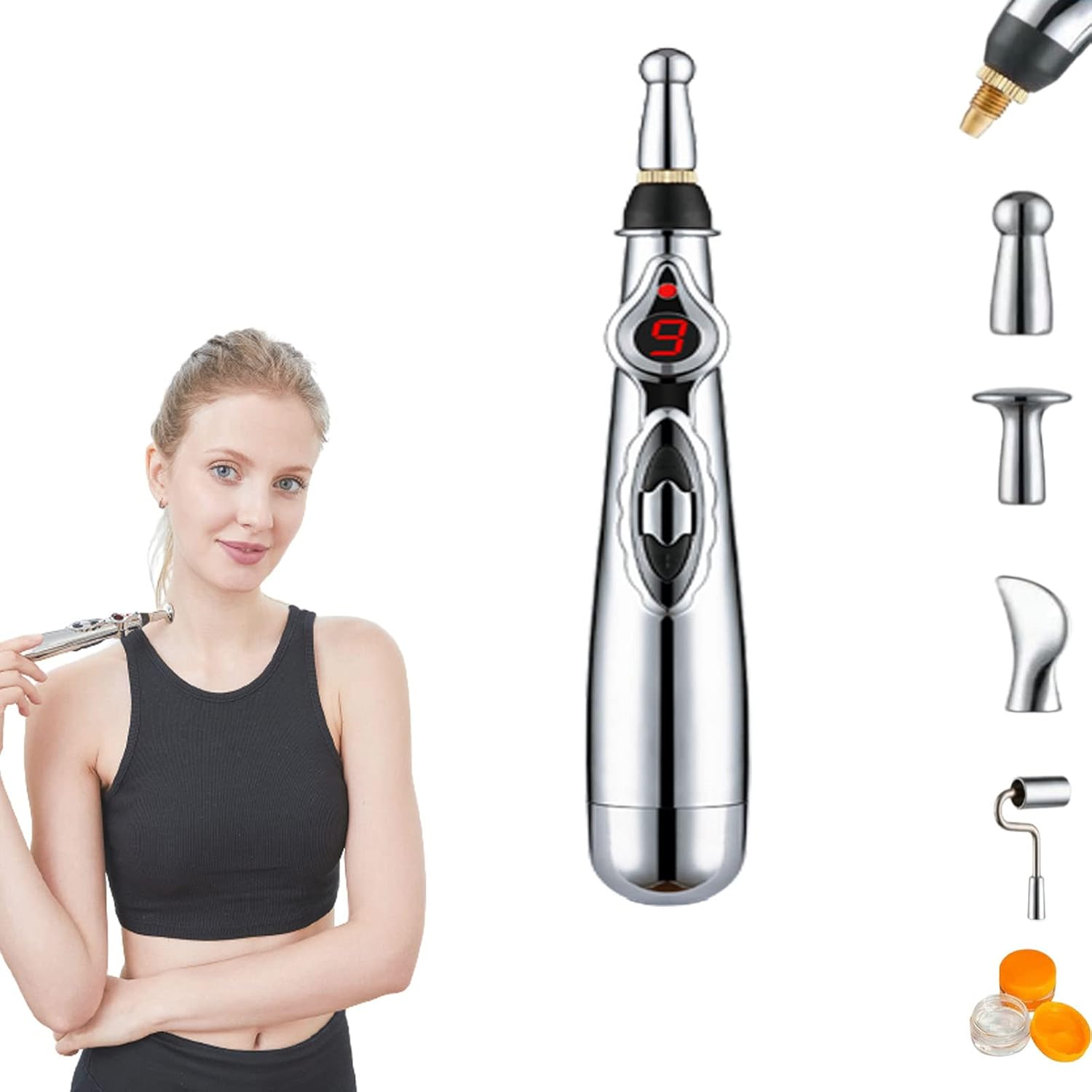 Biomicroelectric Pulse Lymphatic Massage Pen - Lymphatic Massage Tool - Shiatsu