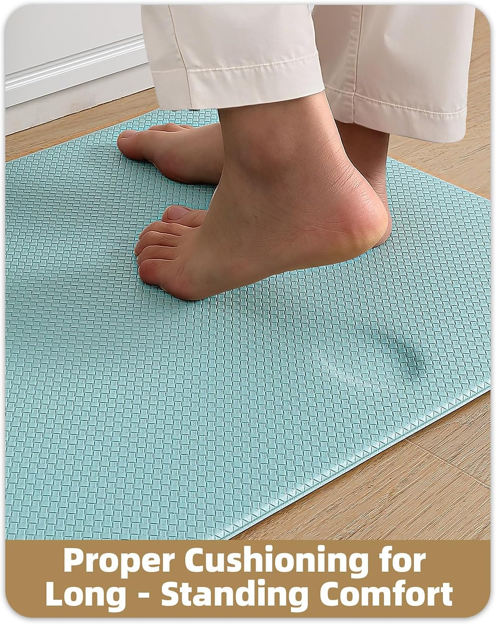 Thumbnail: anti Fatigue Cushion Padded Kitchen Mat for Floor - 17X29+17X59,Easy Clean, Wate