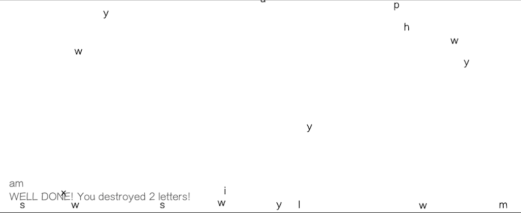 Letter Game (in progress)