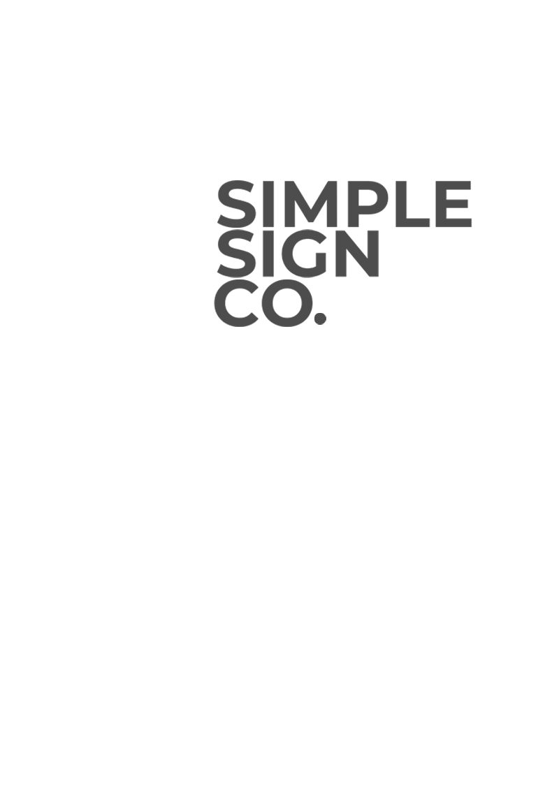 Simble Sign Home | Simple Sign Co