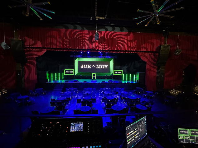 Escenario de Joe y Moy en el hotel sahara en Las Vegas