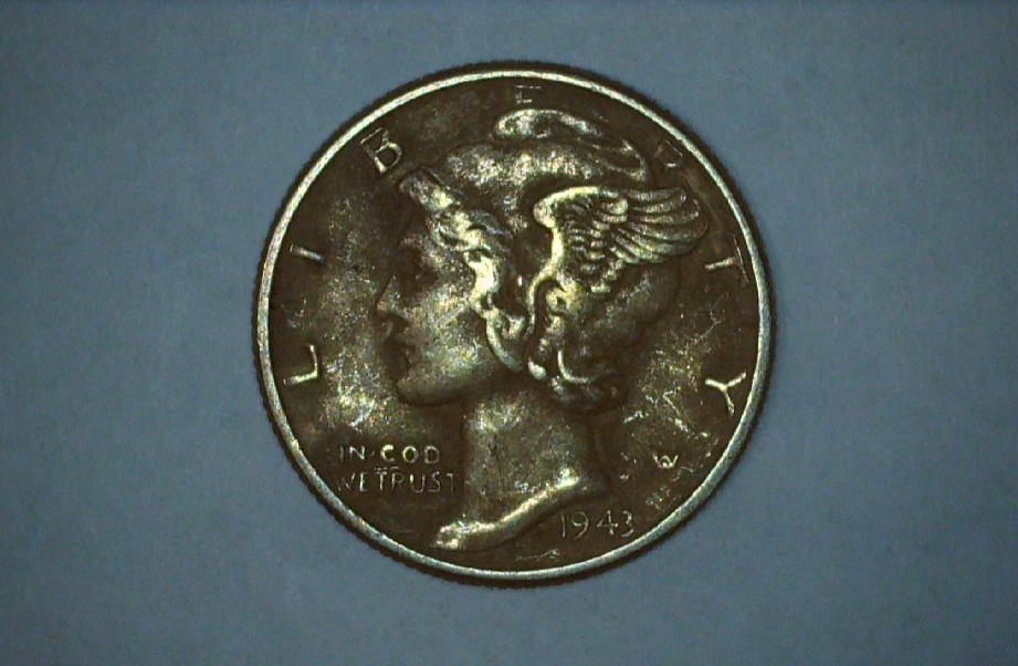 1943-P Mercury Dime Extra Fine 90% Silver