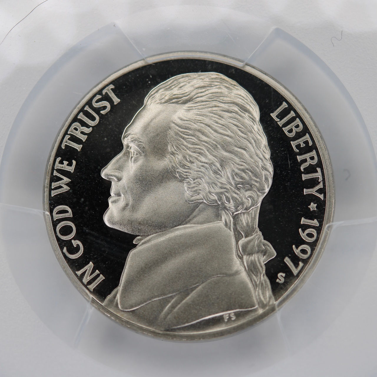 1997-S Jefferson Nickel PR70DCAM PCGS