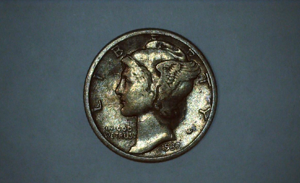 1937-P Mercury Dime Extra Fine 90% Silver