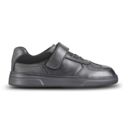 Thumbnail: Upton Black Leather Athletic Touch Tape Lace up