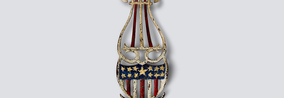 Cast Iron Patriotic Grate