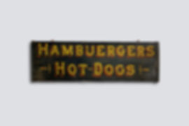 Hambuergers Hot Dog Signage