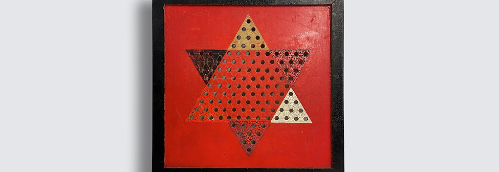 Red Chinese Checkers Board