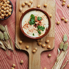 Delicious hummus bowl, chickpeas, Food Photography Session, parsley garnish, K.A Photography