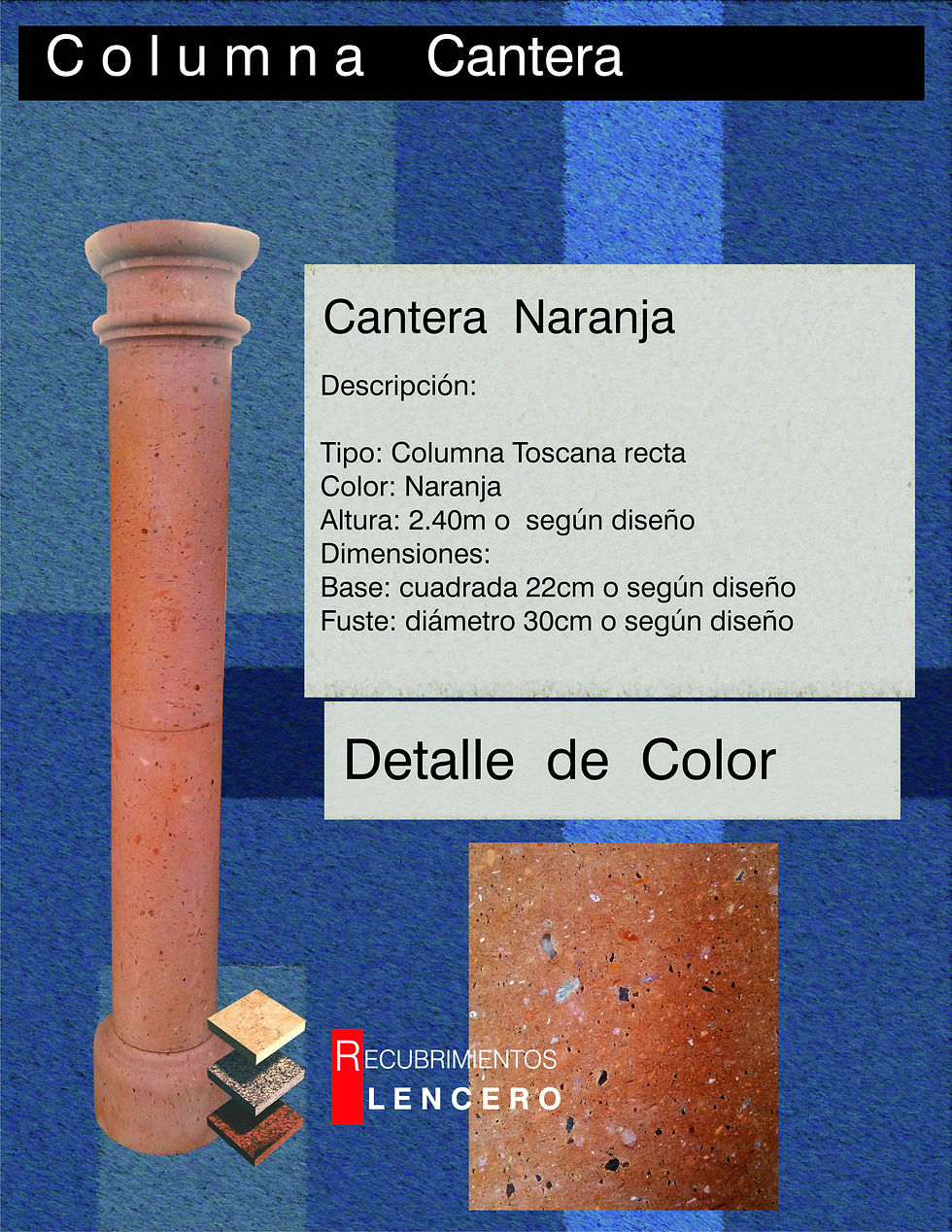 Columnas Cantera Naranja