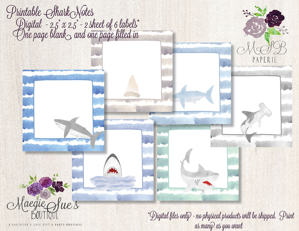 Thumbnail: DIGITAL Shark Tag/Notes