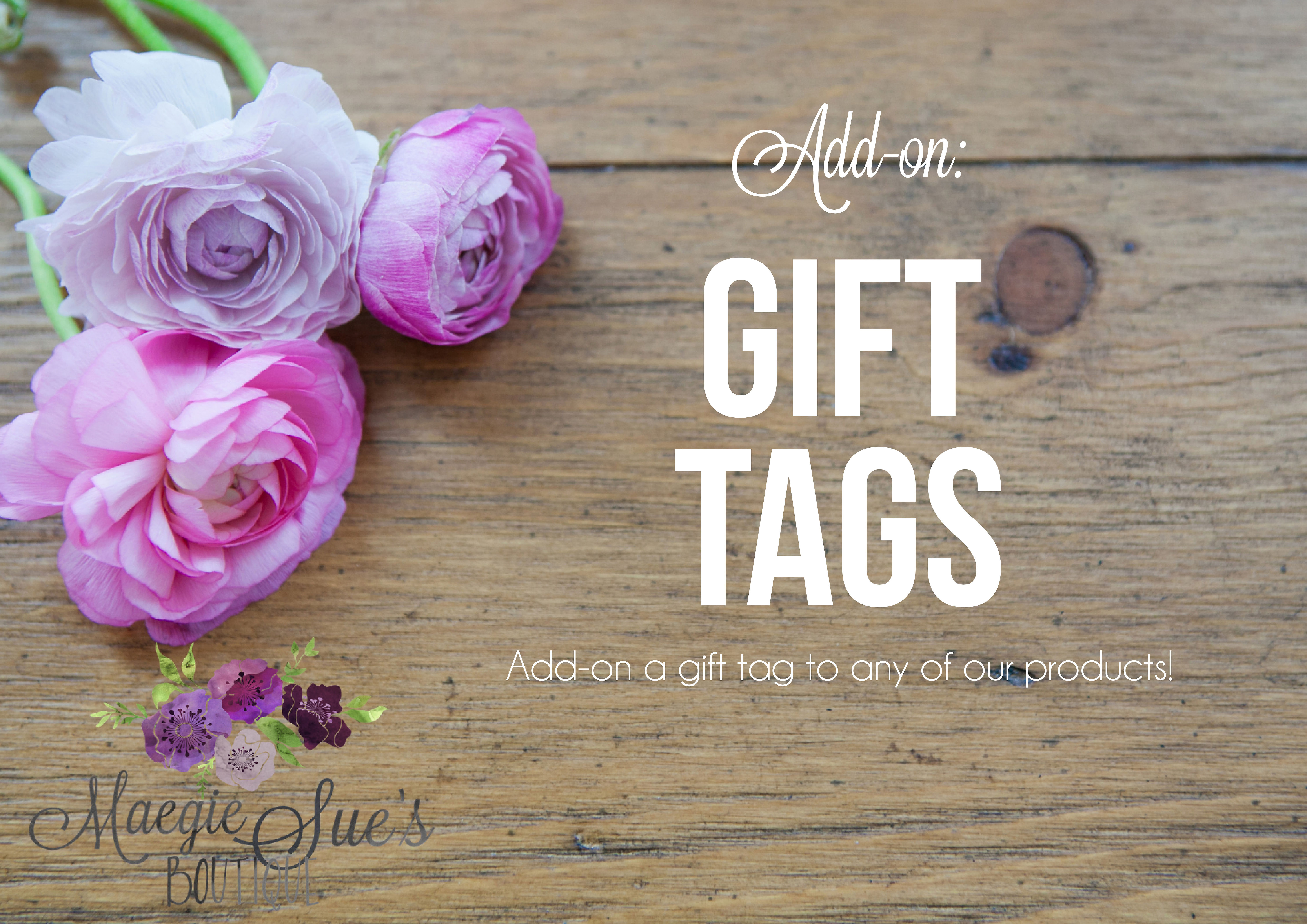 Add-on:  Custom Gift Tags