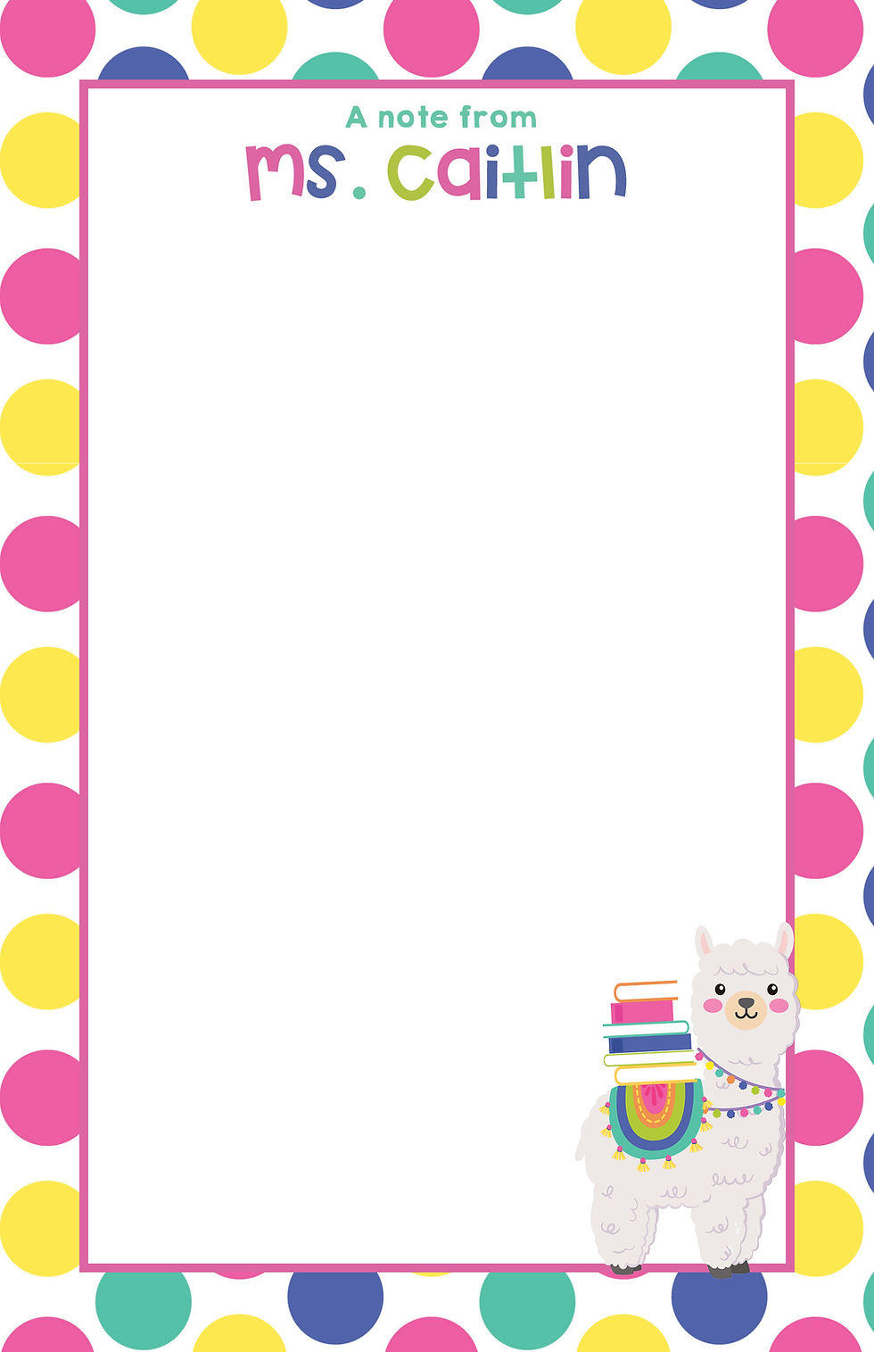 Thumbnail: Custom Llama School Notepad