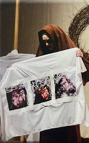 A "vail" Jesus whipped his face on