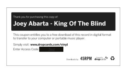 Thumbnail: King of the Blind (Long Play Vinyl Record)