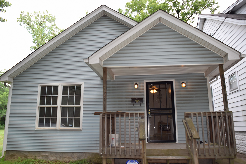 exterior view of the front of the house