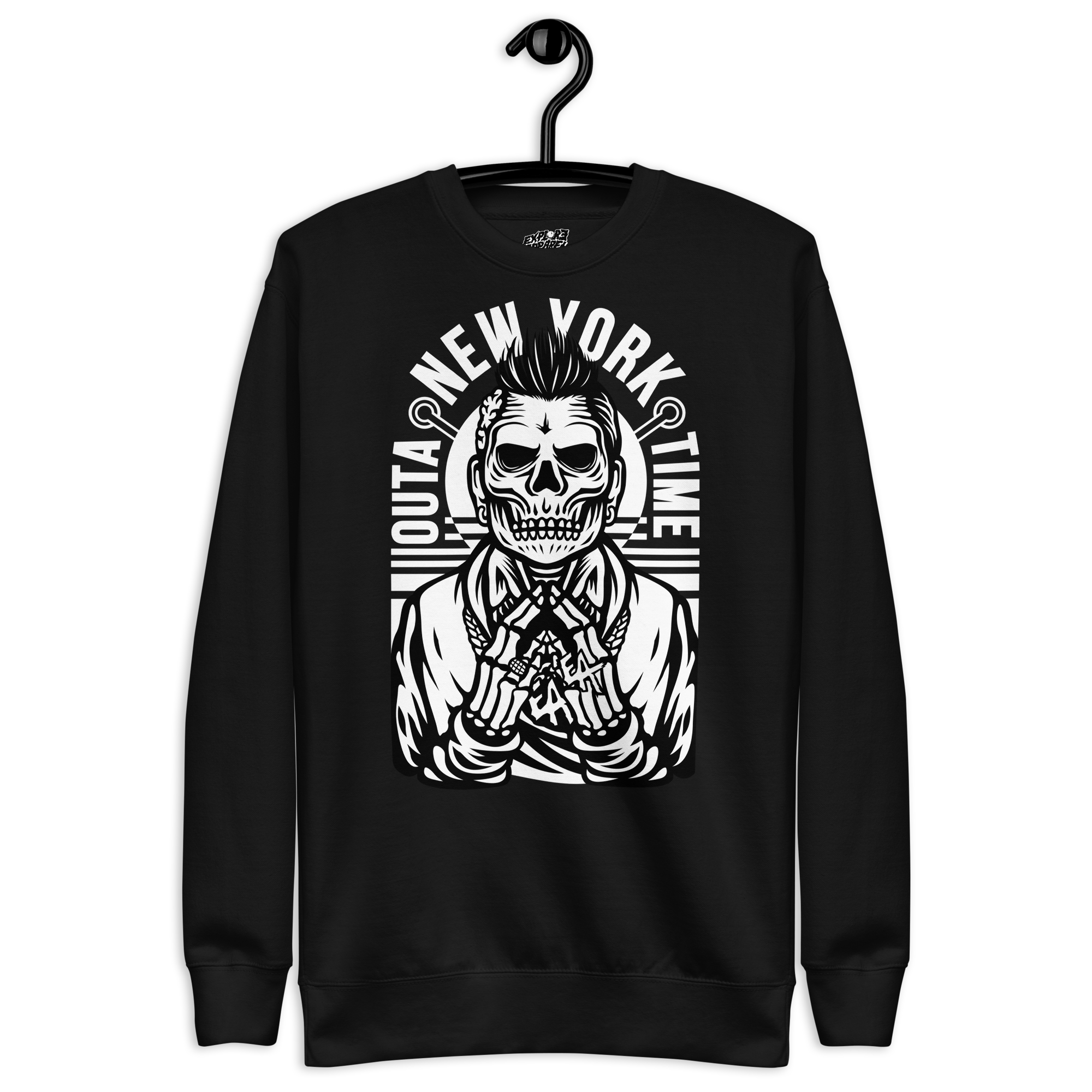 Explore Apparel Zombie Outta Time Premium Sweatshirt