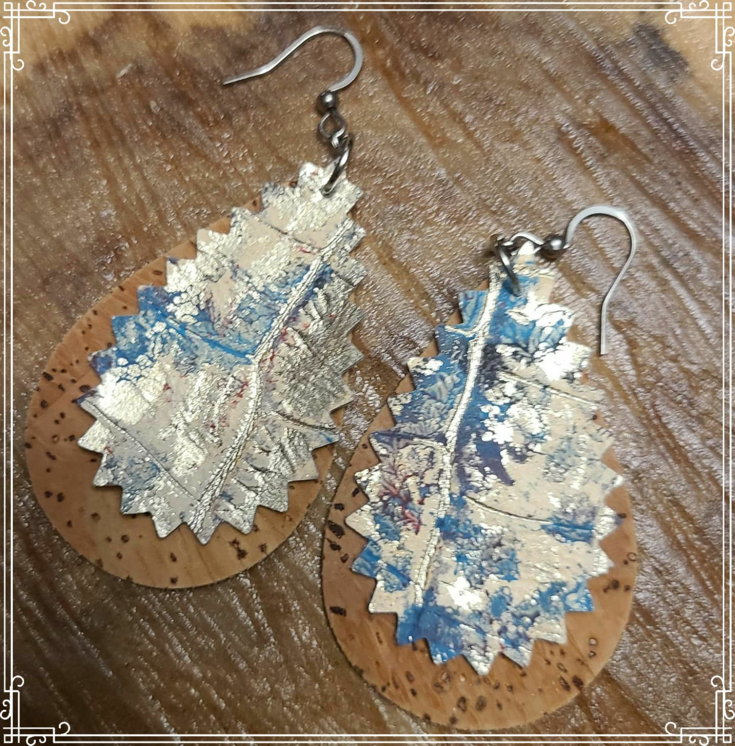 Cork & Leather Earrings