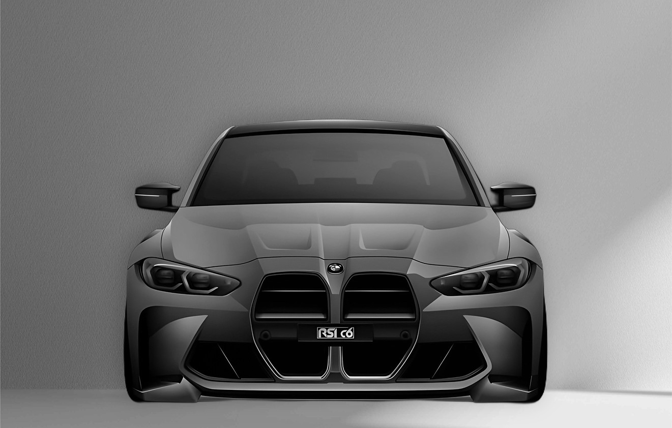Carbon fiber car parts for BMW M3 / M4 G8x