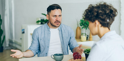 Man arguing with woman