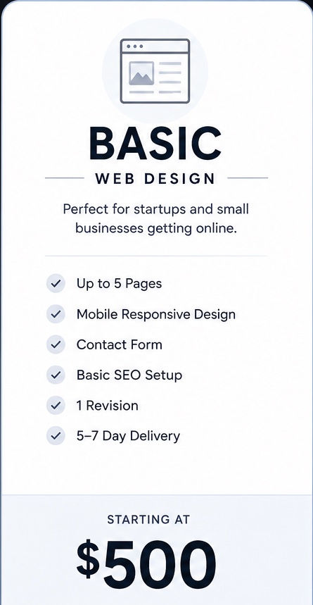 Basic Website Design Package