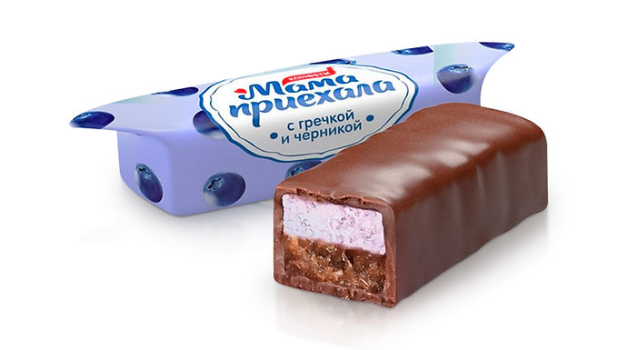 Конфеты - Мама приехала, с гречкой и черникой
