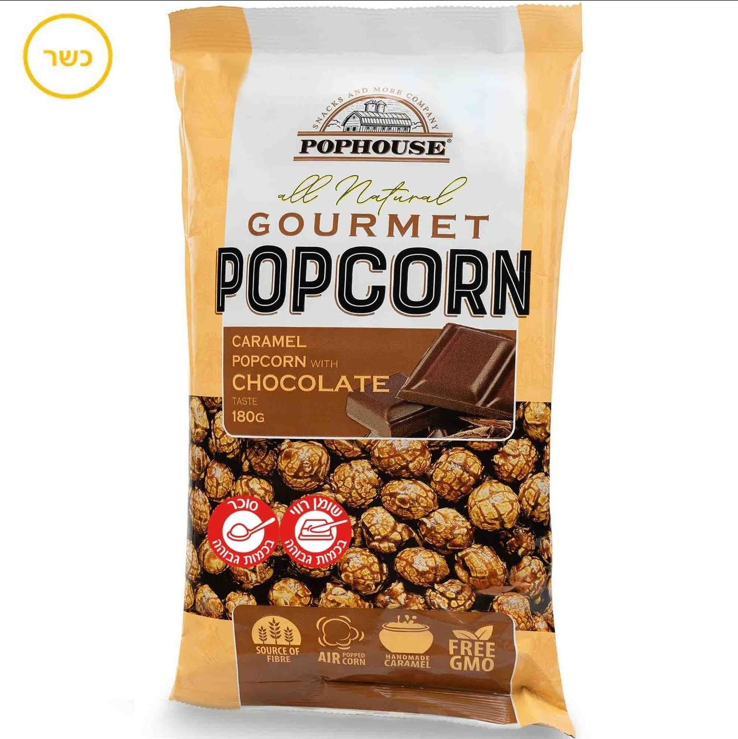 Попкорн с домашней карамелью и шоколадом