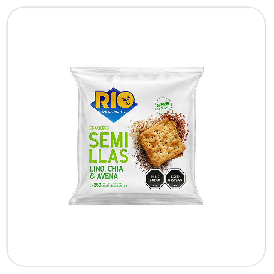 Crackers con semillas RIO DE LA PLATA de 250gr