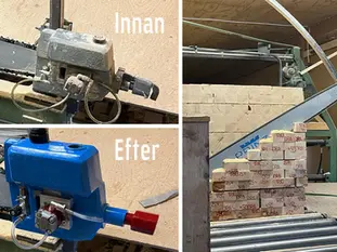 PRINZ paketkapsåg byte av noshus på Karl Hedin i Torpa