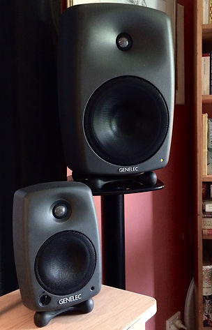 Genelec monitors: 8250A & 8020A