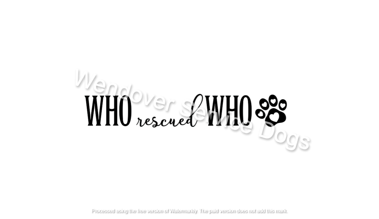 Who rescued Who Decal